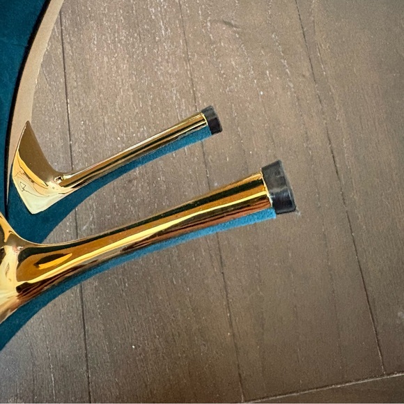 Vince Camuto Cynthea Turquoise Teal Suede Leather Heels Pumps Size 9 - Picture 10 of 12